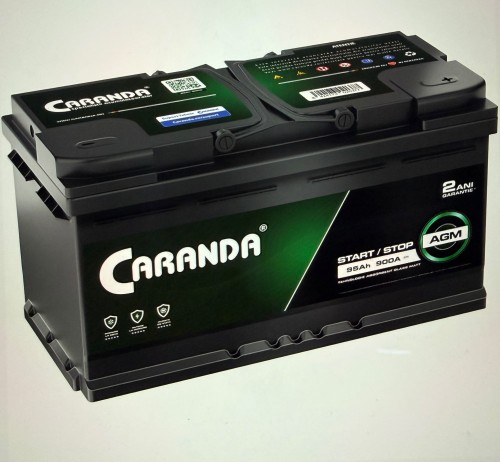 Baterie auto 12V 60Ah 680A CARANDA START STOP AGM